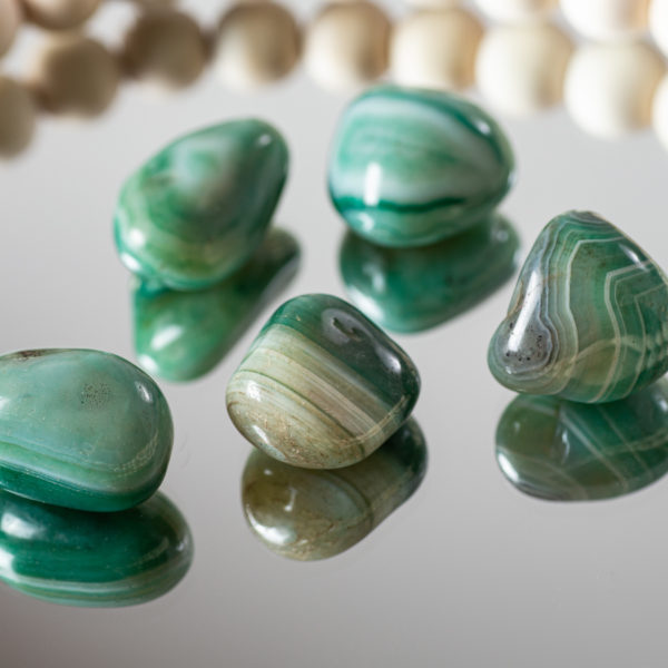 Agate verte Boucles d'Oreilles