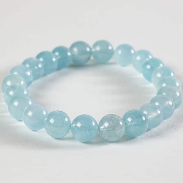 bracelet aigue-marine 8mm