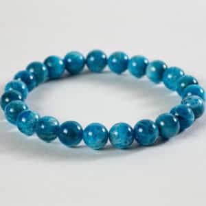 bracelet apatite bleue 8mm