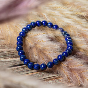 bracelet lapis-lazuli 6mm