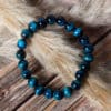 Bracelet Œil de Tigre Bleu 8mm