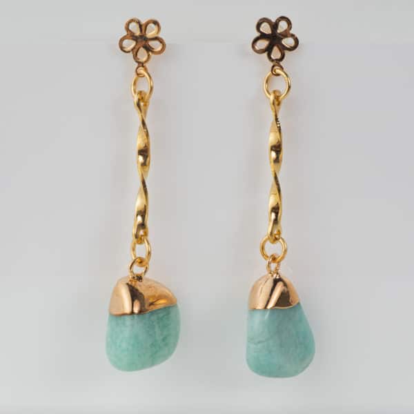 Amazonite Boucles d'Oreilles