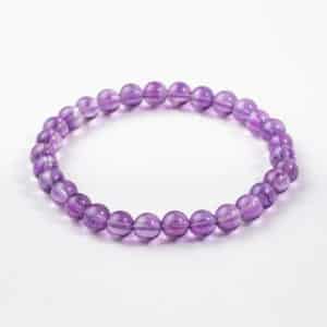 bracelet améthyste 6mm