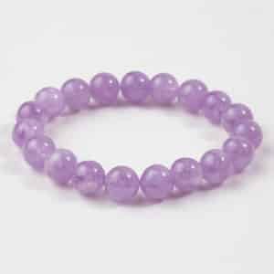 bracelet améthyste lavande 10mm
