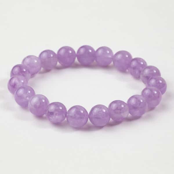bracelet améthyste lavande 10mm