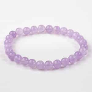 bracelet améthyste lavande 6mm