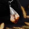 citrine pointe pendentif