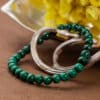 bracelet malachite 6mm