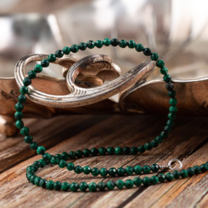 Collier malachite 3mm