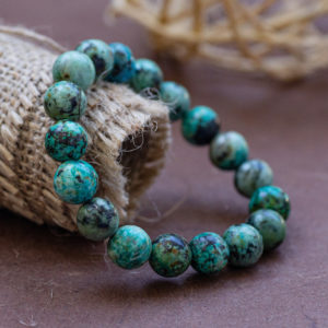 bracelet turquoise d'Afrique 10mm