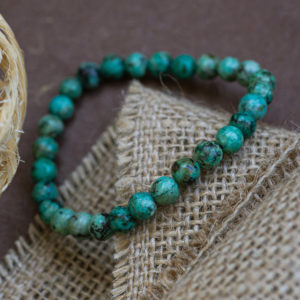 bracelet turquoise d'Afrique 6mm