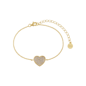 bracelet cœur doré