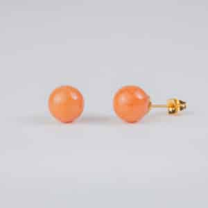 aventurine rouge boucles d'oreilles 10mm