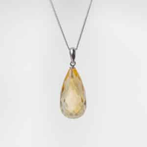 citrine pendentif