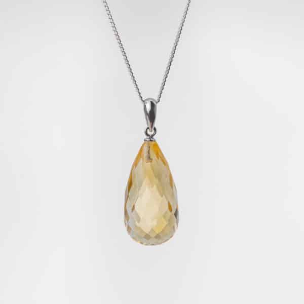 citrine pendentif