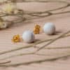 howlite boucles d'oreilles 8mm