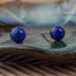 lapis-lazuli boucles d'oreilles 6mm