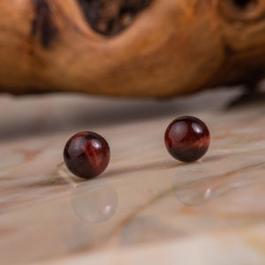 Œil de Taureau boucles d'oreilles 6mm