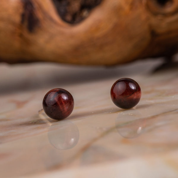 Œil de Taureau boucles d'oreilles 6mm