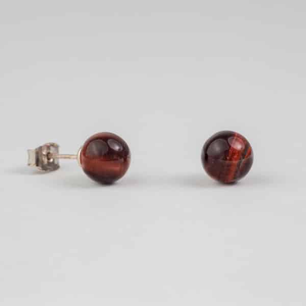 Œil de Taureau boucles d'oreilles 6mm