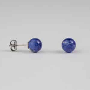 sodalite boucles d'oreilles 8mm