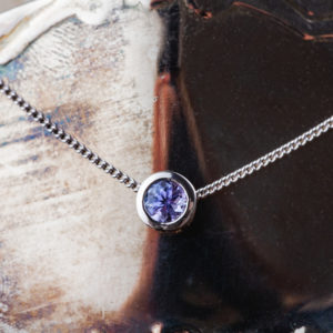 tanzanite pendentif 5mm