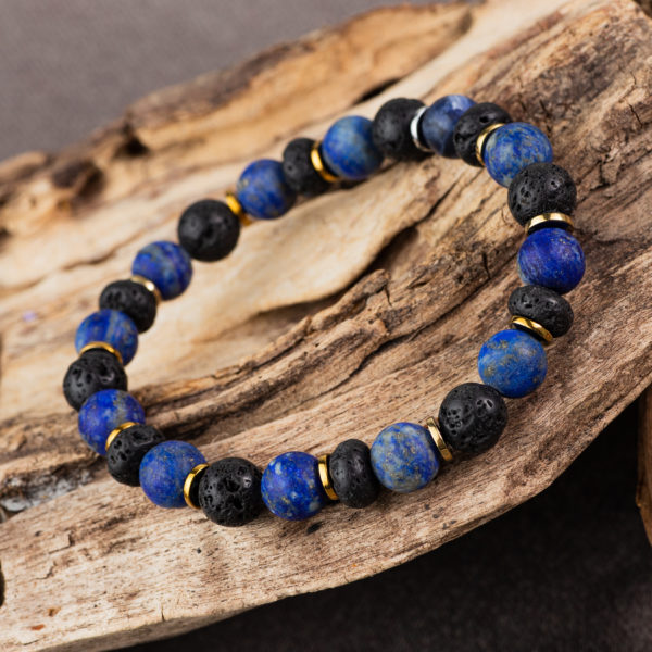 bracelet homme lapis-lazuli