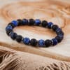 bracelet homme sodalite et pierre de lave