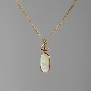 opale d'Australie pendentif en or