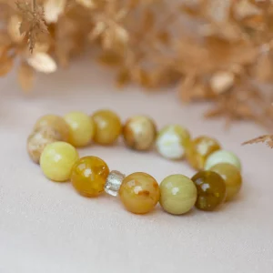 bracelet opale jaune