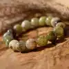 bracelet opale verte 10mm