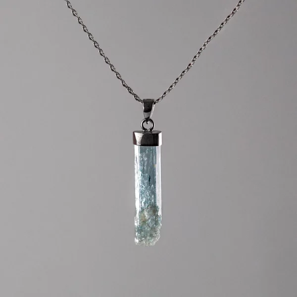 Pierre aigue-marine pendentif en argent