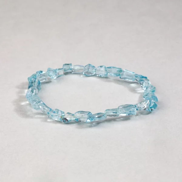 bracelet baroque en aigue-marine