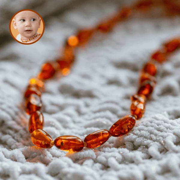 collier pour bébé en ambre de la baltique