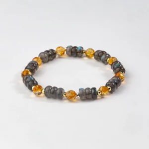 bracelet en citrine et labradorite - DAWN