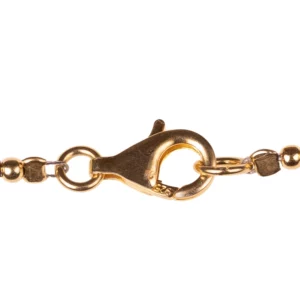 collier en topaze jaune et pierre de lune photo du fermoir