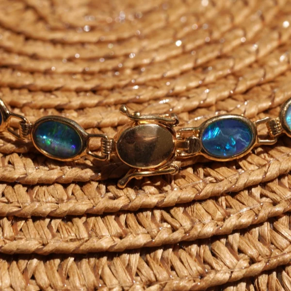 bracelet en opale d'Australie photo du fermoir