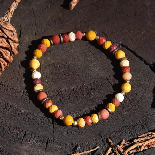 bracelet ERDE en jaspe mokaïte