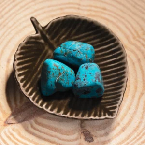 chrysocolle pierre roulée, photo avec décors
