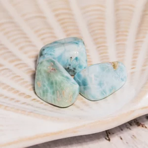 larimar pierre roulée, photo sur décors