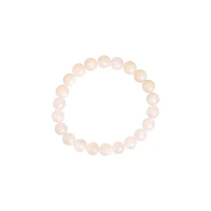 Armband aus Morganit 8 mm, Foto von oben