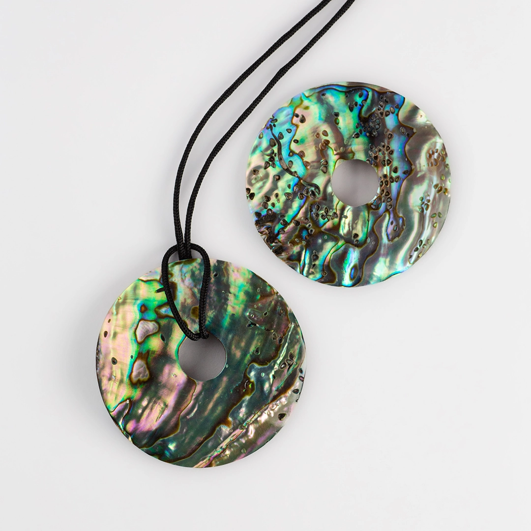 donut pi en coquille d'ormeau, photo sur fond blanc