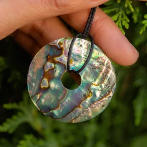 donut pi en coquille d'ormeau, photo avec décors